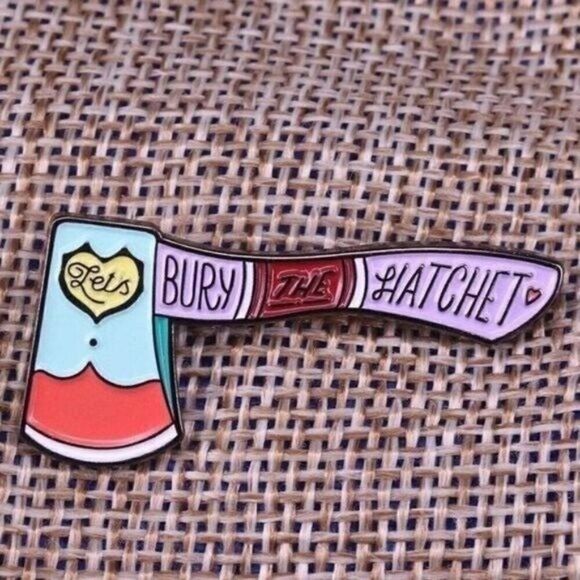 3/20 Bury the Hatchet Enamel Pin - Picture 1 of 1